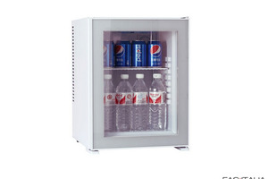 Minibar bianco 35 lt con porta in vetro