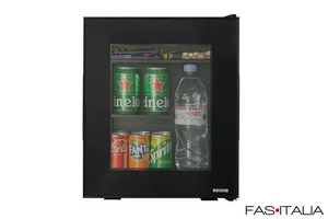 Frigobar slim con porta in vetro